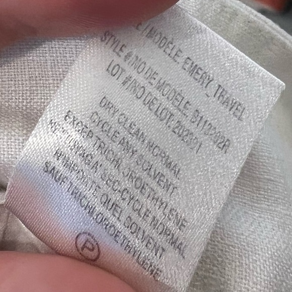 Theory linen pants emery travel 100% linen trousers - Picture 6 of 8